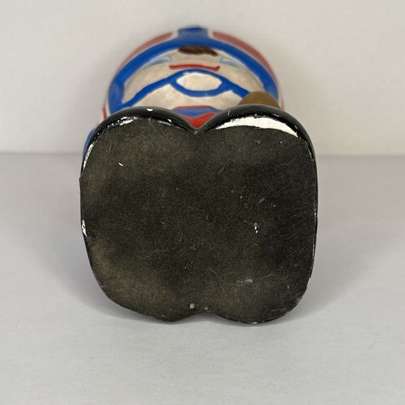 Vintage Football Player‎ Ceramic ￼ Figurine #5 Red And Blue 1970’s - Picture 10 of 10